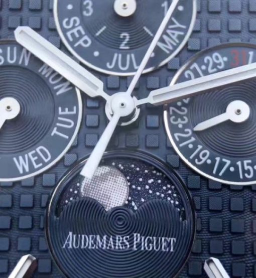 Replica Audemars Piguet JF Royal Oak 41mm 26574 SS Blue Dial SS Bracelet A5134 - Image 11