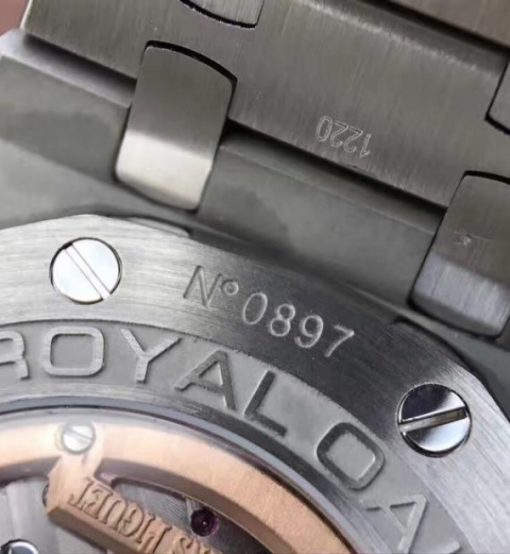 Replica Audemars Piguet JF Royal Oak 41mm 26574 SS Blue Dial SS Bracelet A5134 - Image 16