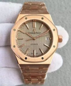 Replica Audemars Piguet JF Royal Oak 37mm 15450 RG Gray Dial RG Bracelet A3120