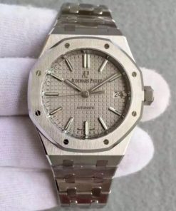 Replica Audemars Piguet JF Royal Oak 37mm 15450 Gray Dial SS Bracelet A3120