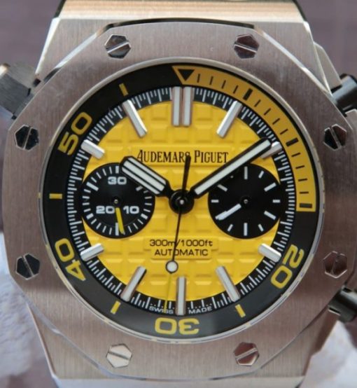Replica Audemars Piguet JF Royal Oak Offshore Diver Chronograph Yellow A3126 - Image 2