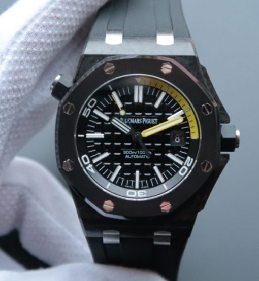 Replica Audemars Piguet JF Royal Oak Offshore Diver Forged Carbon Rubber Strap A3120