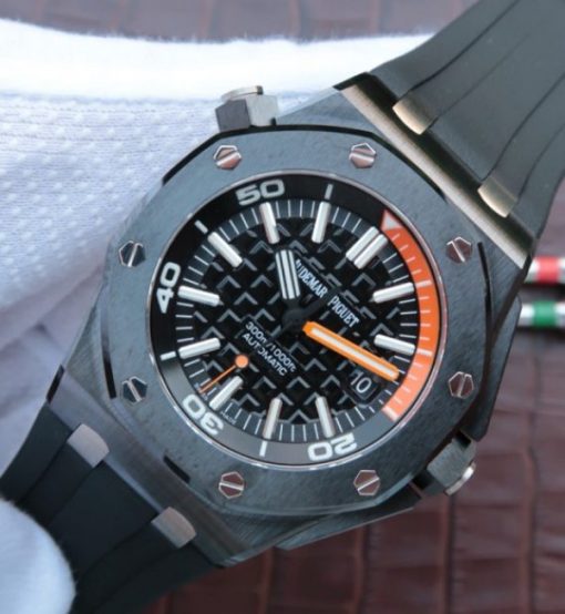 Replica Audemars Piguet JF Royal Oak Offshore Diver Real Ceramic Rubber Strap A3120 - Image 2