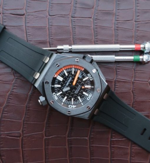 Replica Audemars Piguet JF Royal Oak Offshore Diver Real Ceramic Rubber Strap A3120 - Image 8