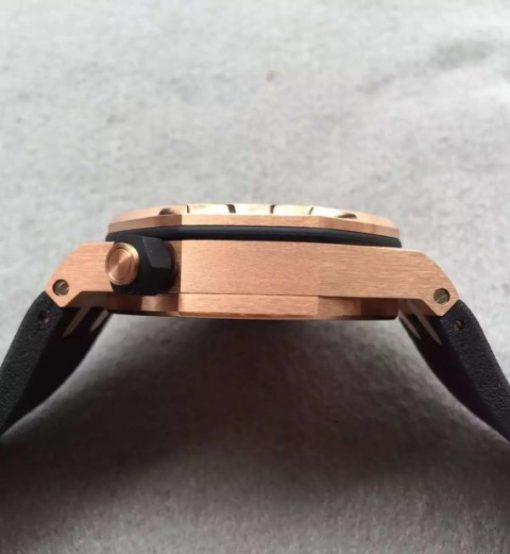 Replica Audemars Piguet Noob Royal Oak Offshore Diver 15730 RG Black Dial Rubber Strap A3120 - Image 5