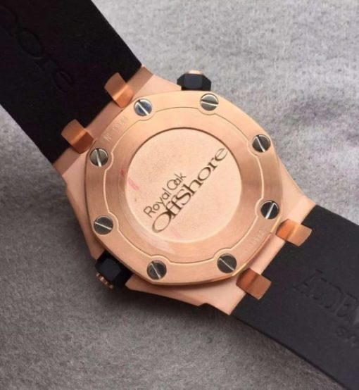 Replica Audemars Piguet Noob Royal Oak Offshore Diver 15730 RG Black Dial Rubber Strap A3120 - Image 6