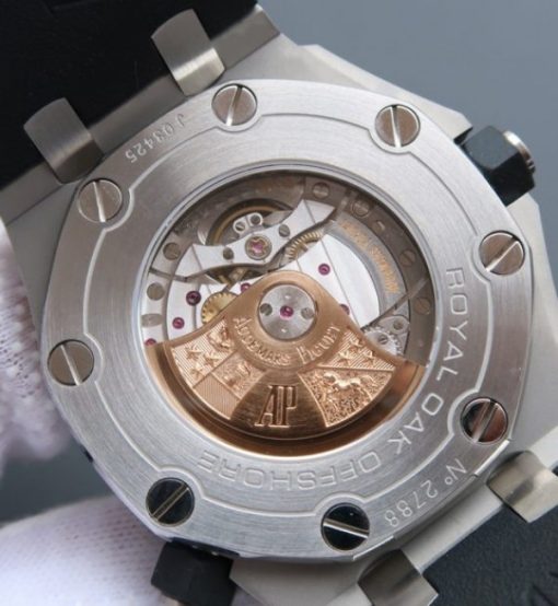 Replica Audemars Piguet JF Royal Oak Offshore Diver 15710 Black Dial Rubber Strap A3120 - Image 6