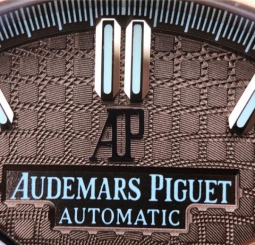 Replica Audemars Piguet Royal OAK Royal Oak Chronograph 26331 RG Brown Dial Leather Strap A7750 - Image 9