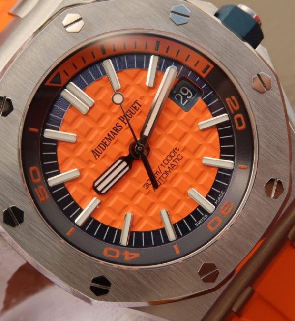 Replica Audemars Piguet JF Royal Oak Offshore Diver 2017 Orange 15710 Rubber Strap A3120 - Image 3