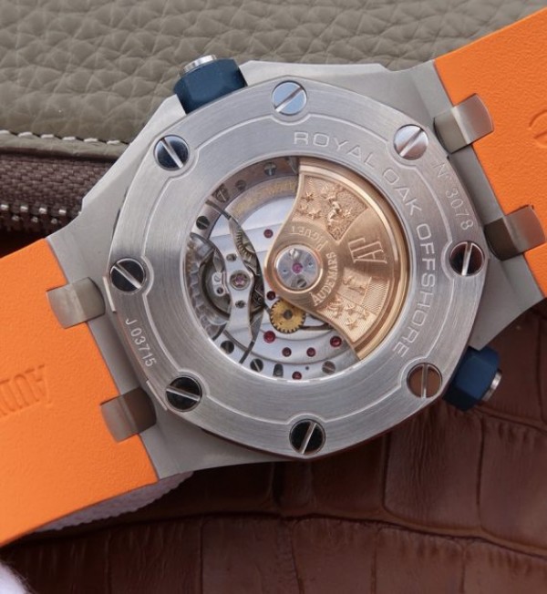 Replica Audemars Piguet JF Royal Oak Offshore Diver 2017 Orange 15710 Rubber Strap A3120 - Image 6