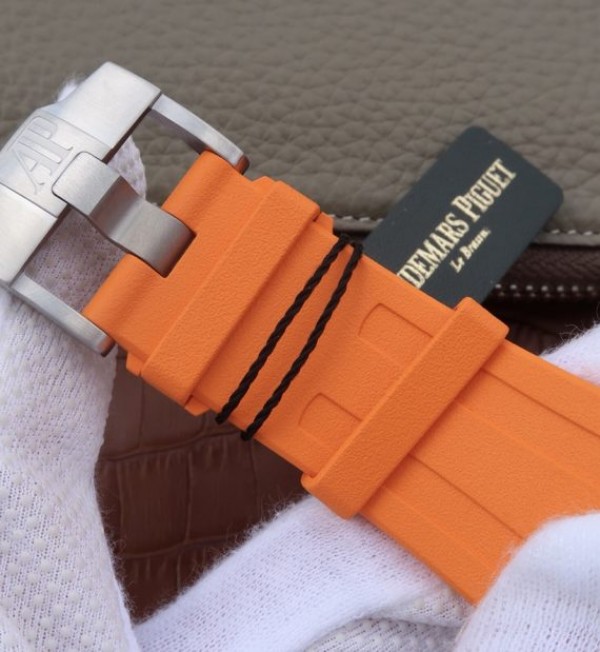 Replica Audemars Piguet JF Royal Oak Offshore Diver 2017 Orange 15710 Rubber Strap A3120 - Image 7