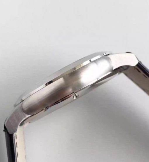 Replica Audemars Piguet Jules Audemars 15170 Roman numerals SS Black Dial Leather Strap A3120 - Image 5