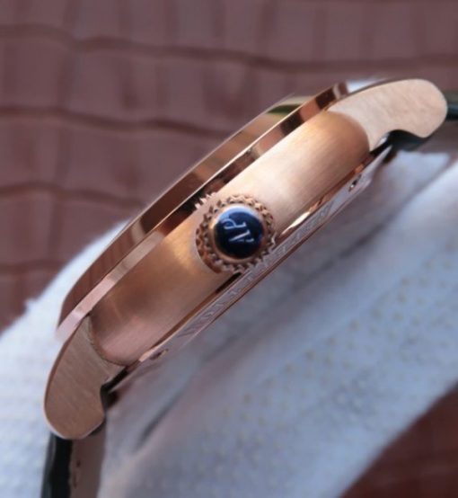 Replica Audemars Piguet Jules Audemars Skeleton Tourbillon RG Dial Leather Strap - Image 4