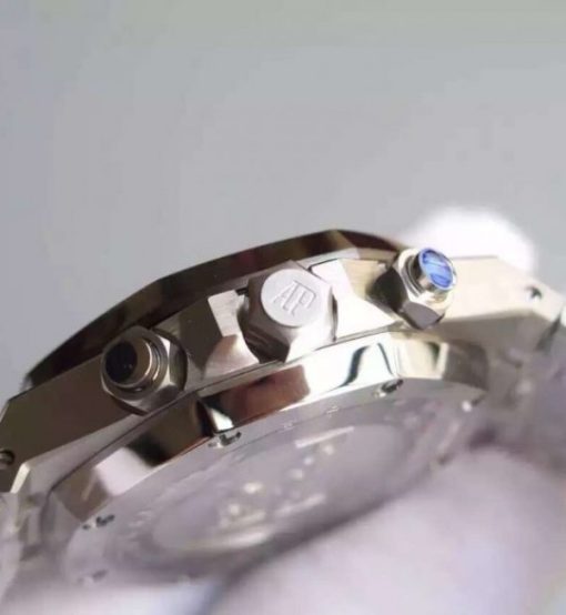 Replica Audemars Piguet Royal Oak Chronograph SS Gray Dial SS Bracelet A7750 - Image 3