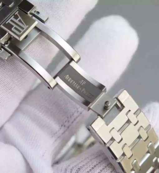 Replica Audemars Piguet Royal Oak Chronograph SS Gray Dial SS Bracelet A7750 - Image 5