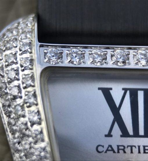 Replica Cartier High Jewelry Watches WJ306014 White Dial Red Fabric Strap - Image 13