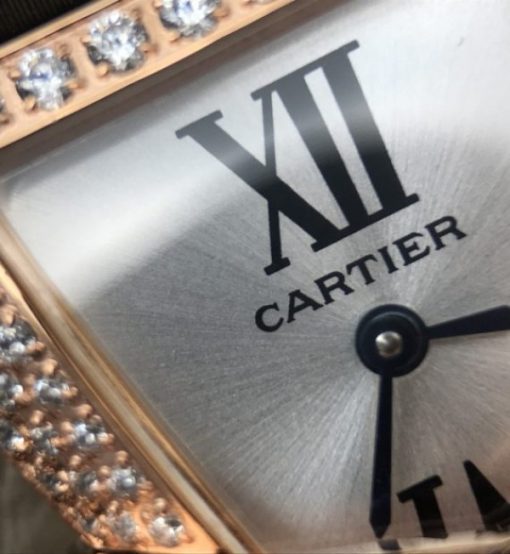 Replica Cartier High Jewelry Watches RG WJ306014 White Dial Brown Fabric Strap - Image 10
