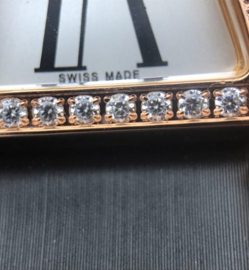 Replica Cartier High Jewelry Watches RG WJ306014 White Dial Brown Fabric Strap - Image 14