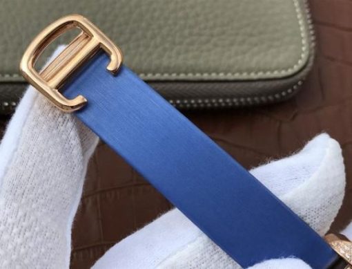 Replica Cartier High Jewelry Watches RG WJ306014 Blue Dial Blue Fabric Strap - Image 7
