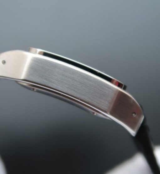Replica Cartier V6 Santos 100 W20106X8 36mm White Dial Black Leather Strap A2824 - Image 4