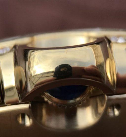 Replica Cartier Ballon Bleu De Cartier Chrono 44mm YG Black Dial Leather Strap A8101 - Image 13