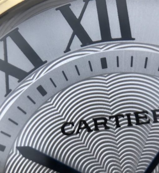 Replica Cartier Ballon Bleu De Cartier Chrono 47mm YG White Dial Leather Strap A8101 - Image 11