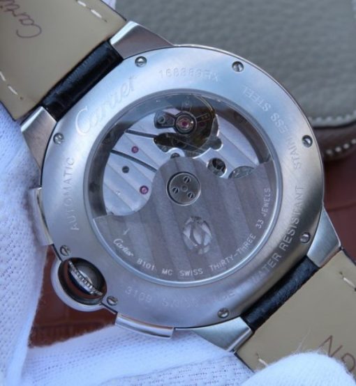 Replica Cartier Ballon Bleu De Cartier Chrono SS White Dial A8101 - Image 6