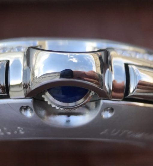 Replica Cartier Ballon Bleu De Cartier Chrono SS White Dial Diamonds Bezel A8101 - Image 10