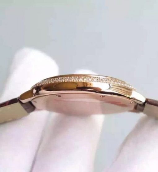 Replica Cartier Ballon Bleu 40mm RG Diamonds Bezel Whit Dial RG Mark MIYOTA9015 - Image 6