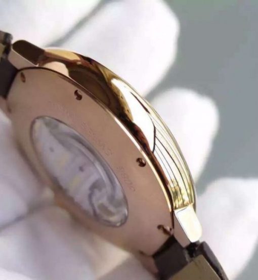 Replica Cartier Ballon Bleu Tourbillon YG Brown Leather Strap - Image 6