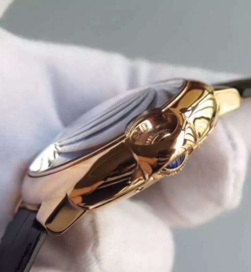 Replica Cartier Ballon Bleu Skeleton Tourbillon RG Black Dial - Image 5