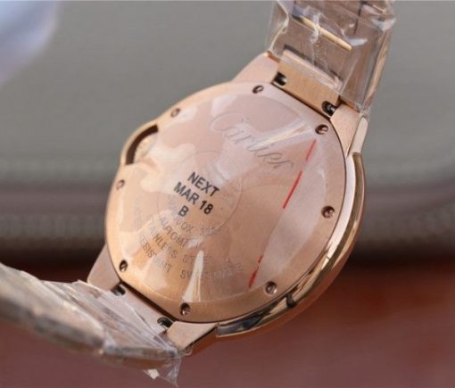 Replica Cartier Ballon Bleu 36mm RG White Textured Dial RG Bracelet - Image 9