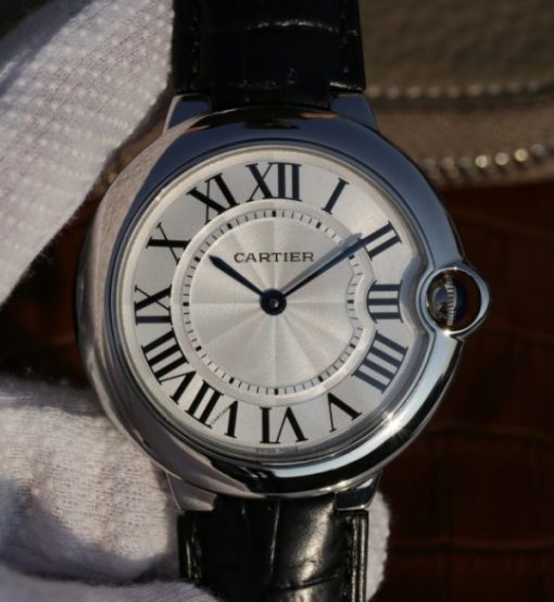 Replica Cartier TWF Ballon Bleu 46mm White Textured Dial MIYOTA9015