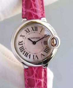 Replica Cartier Ballon Bleu Ladies 28mm SS White Dial Ronda Quartz