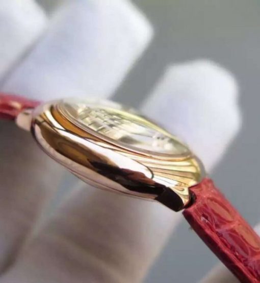 Replica Cartier Ballon Bleu Ladies 28mm RG White Dial Ronda Quartz - Image 2