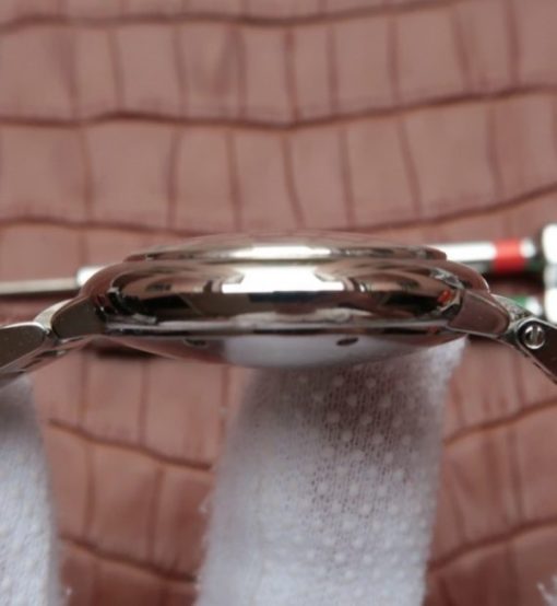 Replica Cartier Ballon Bleu 33mm SS Pink Textured Dial SS Bracelet SEIKO NH05A - Image 5