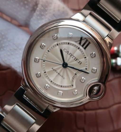 Replica Cartier JF Ballon Bleu 42mm White Textured Dial SS Bracelet MIYOTA9015 - Image 2