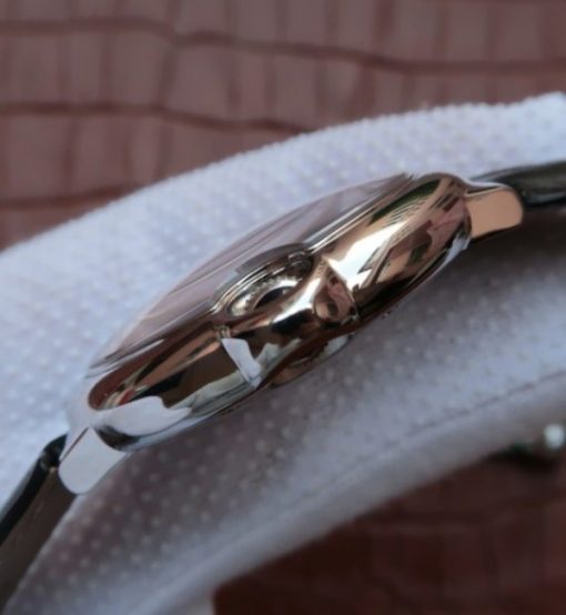 Replica Cartier JF Ballon Bleu 42mm White Textured Dial Black Leather Strap MIYOTA9015 - Image 4