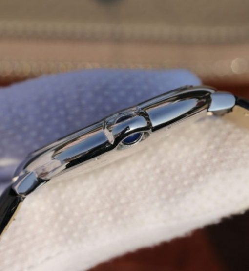 Replica Cartier TWF Ballon Bleu 46mm Black Textured Dial Leather Strap MIYOTA9015 - Image 4