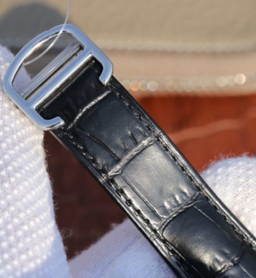 Replica Cartier TWF Ballon Bleu 46mm Black Textured Dial Leather Strap MIYOTA9015 - Image 7