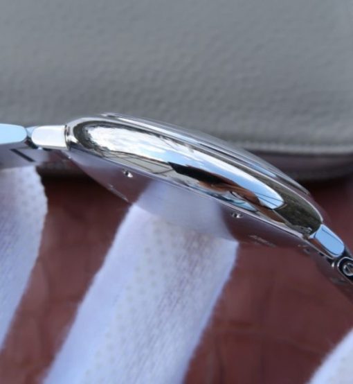 Replica Cartier V6 Ballon Bleu 42mm SS Black Textured Dial SS Bracelet A2892 - Image 5