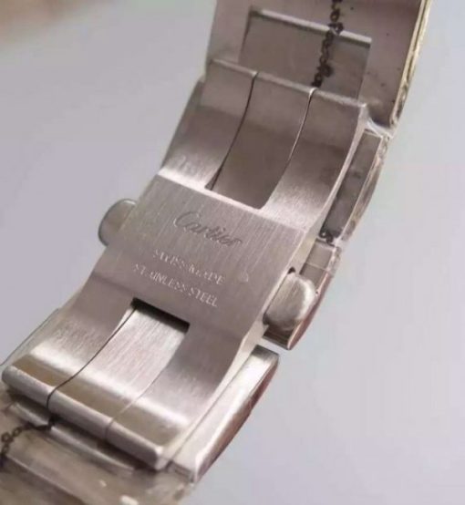 Replica Cartier Ballon Bleu Tourbillon 46MM White Dial SS Bracelet - Image 8