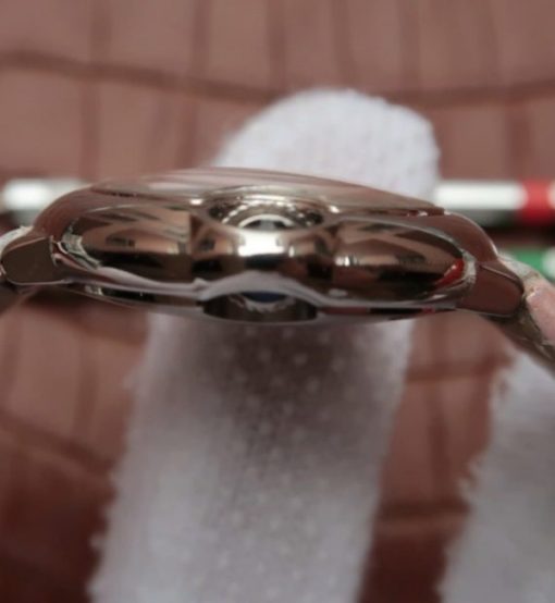 Replica Cartier Ballon Bleu Ladies 28MM White Dial Pink Leather Strap Ronda Quartz - Image 4