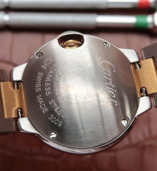 Replica Cartier Ballon Bleu Ladies 28mm SS White Dial SS/YG Bracelet Ronda Quartz - Image 10