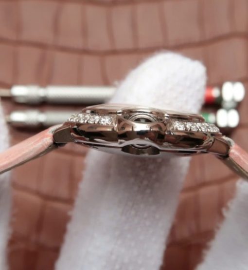 Replica Cartier Ballon Bleu 28mm SS Diamonds Bezel White Dial Ronda Quartz - Image 4