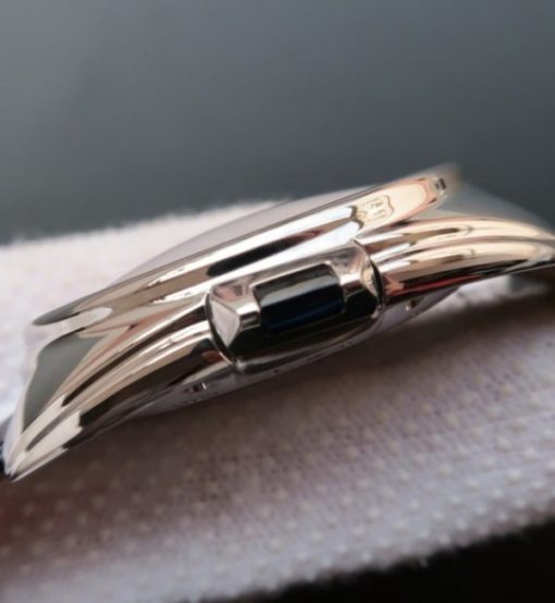 Replica Cartier Cle de Cartier SS White Textured Dial Leather Strap MIYOTA9015 - Image 5