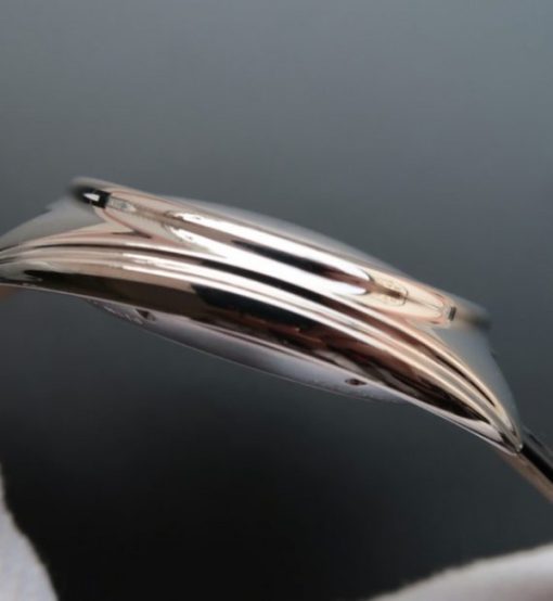 Replica Cartier Cle de Cartier SS White Textured Dial Leather Strap MIYOTA9015 - Image 6