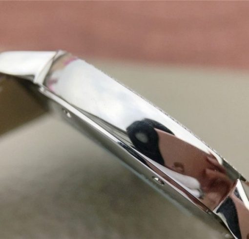 Replica Cartier Ronde De Cartier SS White Dial Diamonds Bezel Croco Strap A2892 - Image 7