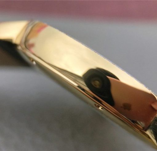 Replica Cartier Ronde De Cartier YG White Dial Diamonds Bezel Croco Strap A2892 - Image 7