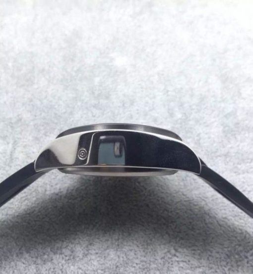 Replica Cartier Roadster SS Black Dial Black Rubber Strap A7750 - Image 4